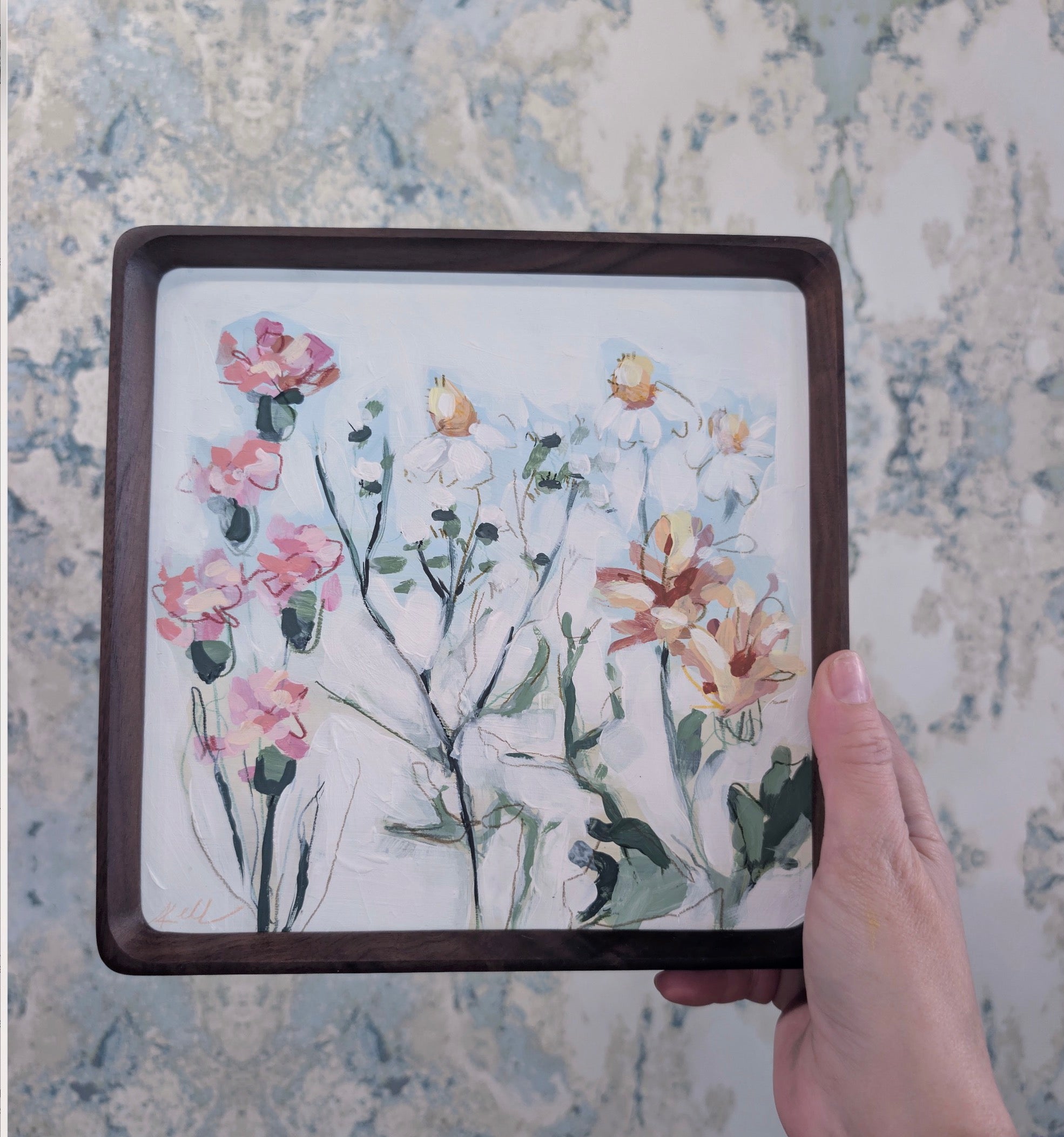 Carnations and Sweet Peas